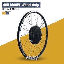 48V 1000W E-Bike Conversion Kit Brushless Front Hub Motor Wheel 20 24 -29 700C