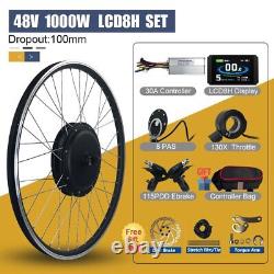 48V 1000W E-Bike Conversion Kit Brushless Front Hub Motor Wheel 20-29 Inch700C