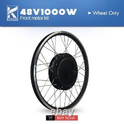 48V 1000W EBike Conversion Kit Front Brushless Non-Gear Hub Motor Wheel