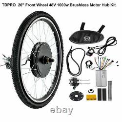 48V 1000W Electric Bicycle E Bike 26 Front/Rear Wheel Hub Motor Conversion Kit