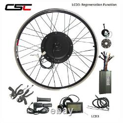 48V 1500W Electric Bicycle E-bike Conversion Kit 20 24 26 700C Motor Hub LCD