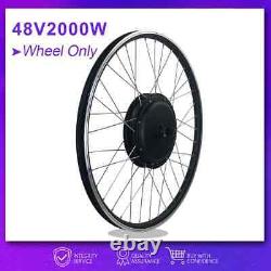 48V 2000W E-bike Conversion Kit Front Rear Wheel Hub Motor 20-29inch 700C