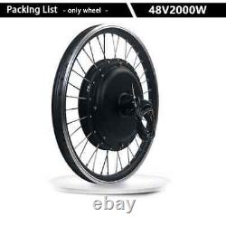 48V 2000W Front Rear Wheel Hub Motor 20-29 Inch 700C E-bike Conversion Kit