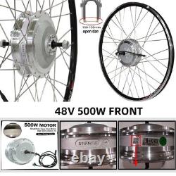 48V 250W 500W E-bike Conversion Kit Front Drive Wheel Hub Motor 700C 20-29inch