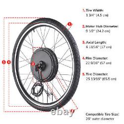 48V 26 Front Wheel Electric Bicycle Motor Conversion 1000W E-Bike Cycling Hub