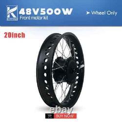 48V 500W Front Hub Motor Wheel for Snow Bike Fat Tire E-bike Conversion Kit