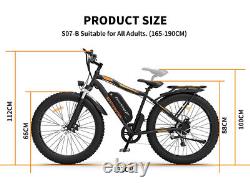 48V 750W Electric Bicycle Motor 13Ah Battery E Bike 26 Inch Fat Tire Beach Ebike