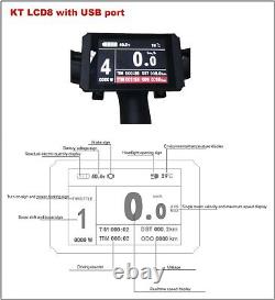 48V Hub Motor 1000W 1500W Regenerative Braking Bicycle Electric eBike Kit LCD8