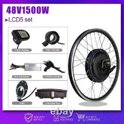 48V1500W Electric Bike Conversion Kit Rear Cassette Wheel Hub Motor 20-29er 700C