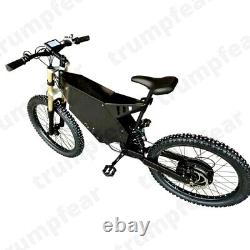 5000W 50mph electric bomber style off road ebike charging 26Ah battery