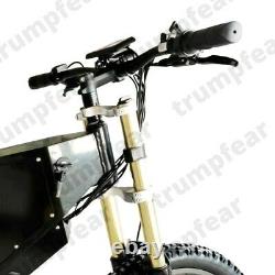 5000W 50mph electric bomber style off road ebike charging 26Ah battery