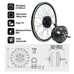500W-2000W 36V 48V Electric Bike Front Rear Hub Motor Wheel Conversion Kit