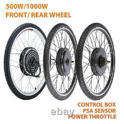 500W 26 Electric Bicycle Motor Conversion Kit Front / Rear Wheel E Bike PAS 36V