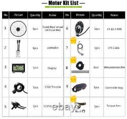 500W E-bike Waterproof Brushless Gear Font Rear Drive Motor Conversion Kit