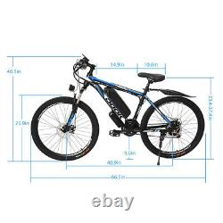 500W Electric Bike 20mph E-Bike 21 Speed Removable Battery Front Suspension MTB