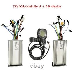 7000W 8000W 72V 50A Electric Scooter Controller for 72 Dual motor eBike Display