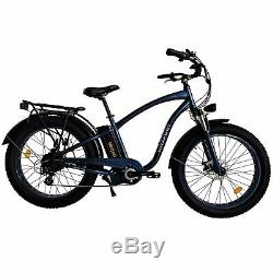 750W 26 Fat Tire Electric Bicycle MaxFoot MF-18P Retro Beach Cruiser E-Bike
