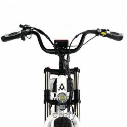 750W Electric Bicycle Moped Bike Addmotor M-60 R7 Cruiser 20 48V Fat Tire EBike