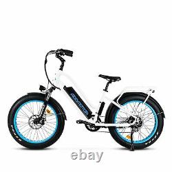 750W Electric Bike Front Suspension Bicycle Step-Thru Addmotor M-430 Pedal eBike