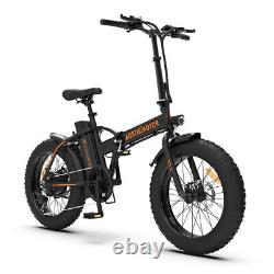 AOSTIRMOTOR A20 Folding Ebike 500W 20 in Fat Tire 36V Electric Mountain Bicycle