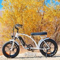 Addmotor MOTAN M-60 R7 Electric Bicycle Bike 750W Cruiser Beach E-BIKE White