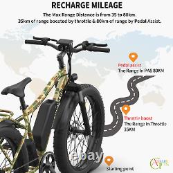 All Terrian 750W Ebike Mountain E-bike Electric Bike 26 Bicycle Lithium Fat Tire