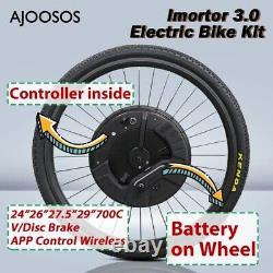 All in One Battery Power Ebike Conversion Kit 36V 350W APP Control Wireless