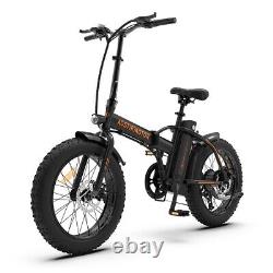 Aostirmotor 20 36V Electric Bike Folding Bicycle 12.5A Li-Battery FatTire Ebike