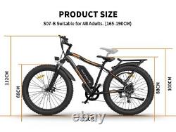 Aostirmotor 26 48V Electric Bike Mountain Bicycle 13Ah Li-Battery FatTire Ebike
