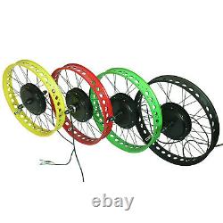 Brushless gearless Fat E-Bike Kit 48V 750W Snow Fat Tyre Bike easy to convert