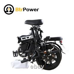 BtrPower 14 350W Motor Folding City Electric Bike 48V 14AH Lithium-Ion Battery