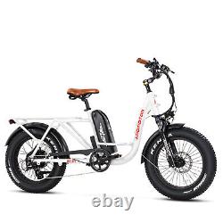 Cargo Electric Bicycle Addmotor M81 750W 48V20Ah 20'' Fat Tire Step-Thru EBike