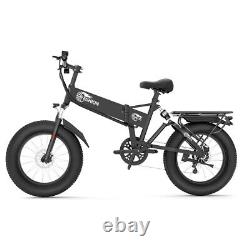 DEEPOWER 1000W 48V Electric Bike Foldable For Mountain Sand Snow Winter Riding