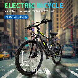 DEEPOWER Electric Bike 500W 48V 12.8Ah e-Bike 21 Speed Up to 25MPH Antiskid