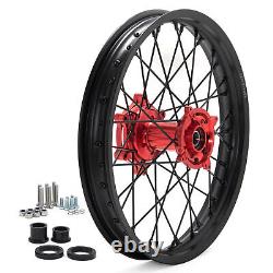 E-Bike 21 & 18 Spoke Wheels Black Rims RED Hubs for SUR-RON Storm Bee Dirt Bike