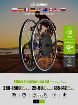 E-Bike 36V 250W 350W 500W 48V 1000W 1500W Front Wheel Hub Motor Conversion Kit