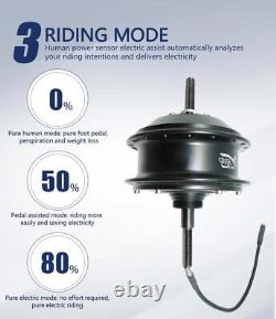 E-Bike Conversion Kit 148V 350/500W Dual Mode Controller Front Motor Wheel