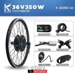 E-Bike Conversion Kit 36V 48V 350W Brushless Front Wheel Hub Motor 16-29 700C
