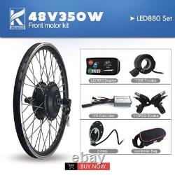 E-Bike Conversion Kit 36V 48V 350W Front Brushless Motor Wheel Hub Motor 16-29