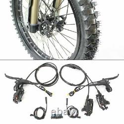 E-Bike Hydraulic Disc Brake Kits With Front Dual Brake Calipers Electric Bicycle