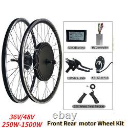 E-bike 36V 350W 500W 48V 1000W 1500W Front Rear Wheel Hub Motor Conversion Kit