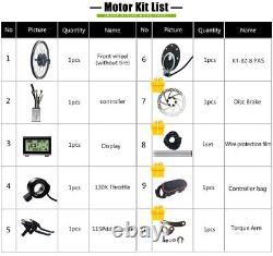 E-bike Brushless Gear Front Drive Motor Conversion Kit 16-29 Inch 700C wheel