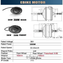 E-bike Conversion Kit 13Ah Battery 36V 250W 350W 500W Front Rear Hub Motor Wheel