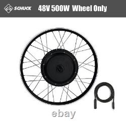E-bike Conversion Kit 36V/48V 500W Brushless Gearless Front Hub Motor Wheel