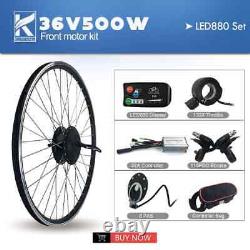 E-bike Conversion Kit 36V 48V 500W Front Wheel Hub Motor 20-29 Inch 700C