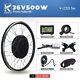 E-bike Conversion Kit Brushless Gearless Front Wheel Motor 36v 48v 500w Display
