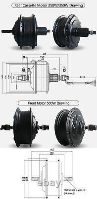 E-bike Front Rear Hub Motor 36V/48V 250W 350W 500W for E-bike Conversion Kit