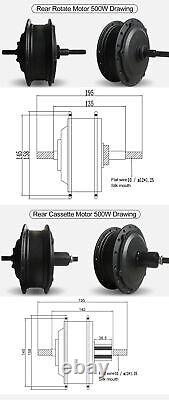 E-bike Front Rear Hub Motor 36V/48V 250W 350W 500W for E-bike Conversion Kit