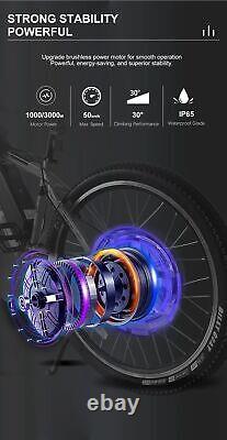 E-bike Motor 48V 1000W 72V 3000W Brushless Gearless Front Wheel Hub Motor