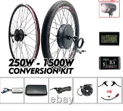 EBike Electric Bicycle Brushless Front Rear Wheel Gear Hub Motor Conversion Kit